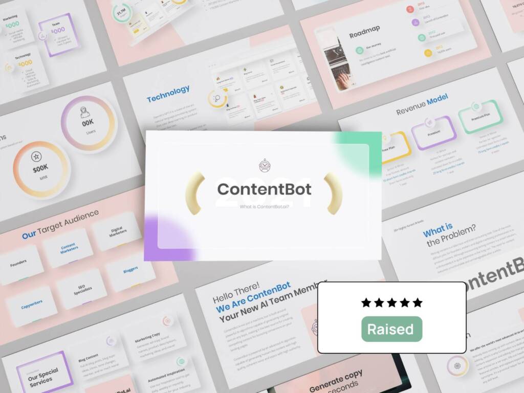 ContentBot Pitch Deck Raised