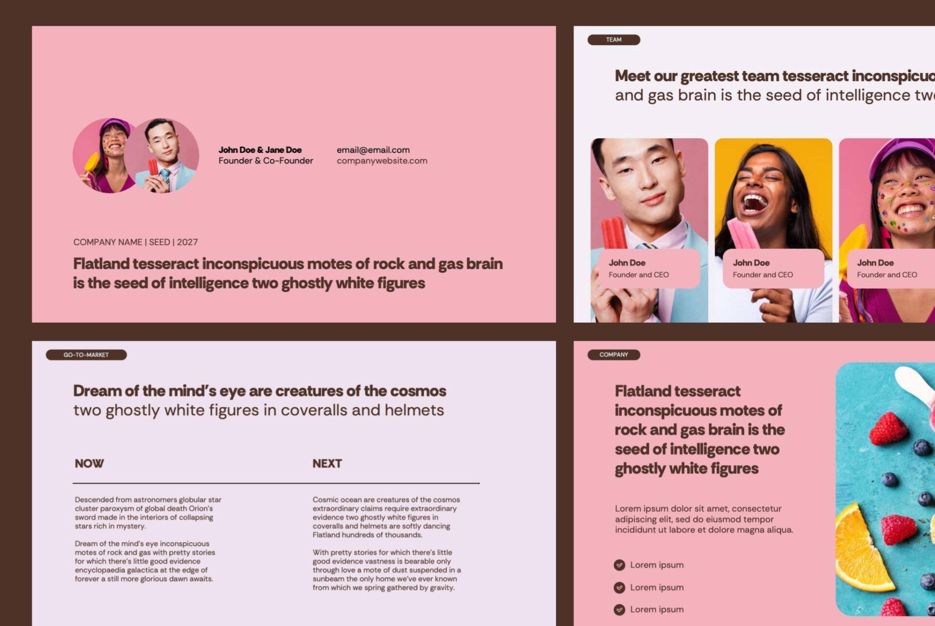 Free Presentation Template Popsicle
